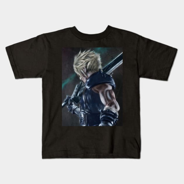 First Class Fantasy Soldier Kids T-Shirt by SkyfrNight